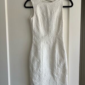 H&M white body con dress. Baroque fabric